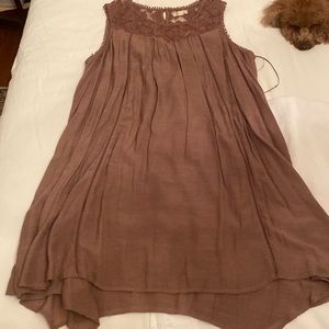 Style and co gauze and lace dress